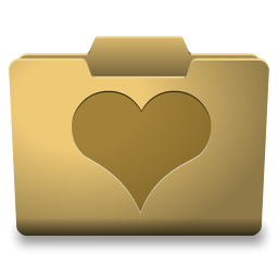 Yellow Favorites Icon 256x256 png